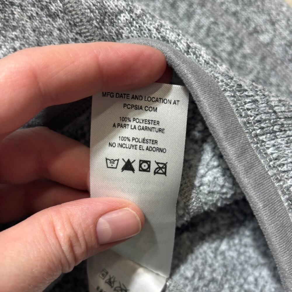 Patagonia Women's Sweater 1/4 Zip Fleece Pullover Size Medium Heather Gray - Picture 9 of 12